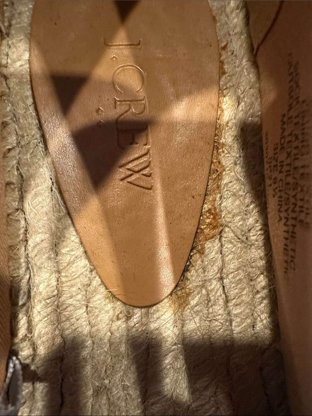 J. Crew Green and Navy Striped Espadrilles